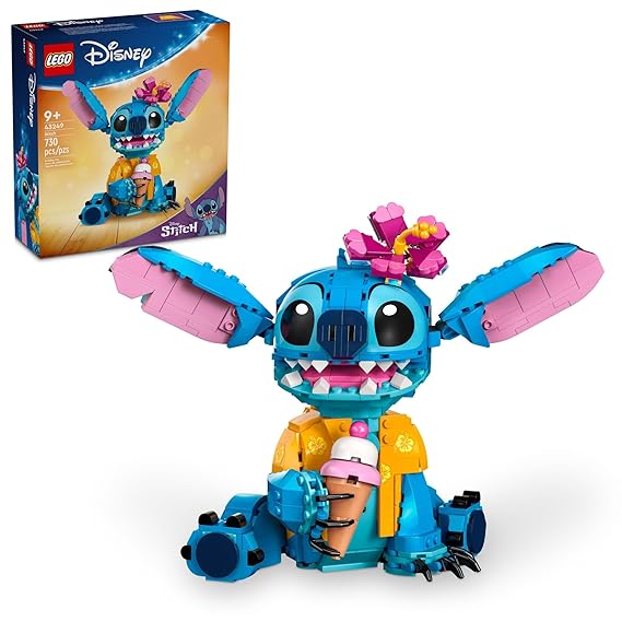LEGO Disney Stitch Toy Building Kit, Fun Disney Gift for Girls, Boys and Lovers of The Hit Movie Lilo and Stitch