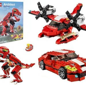 Umadiya Roaring Power Architect 3 in 1 Building Blocks Brick Set Dinosaur